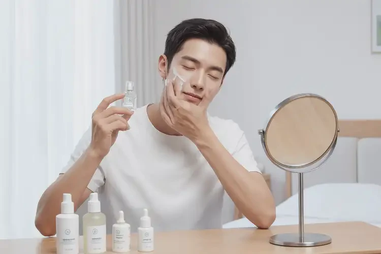 青年人面部出濕疹能夠徹底治愈嗎(圖1)