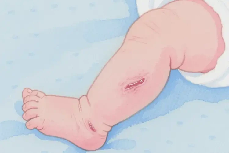 新生兒大腿上長濕疹可不可以徹底自愈(圖2)