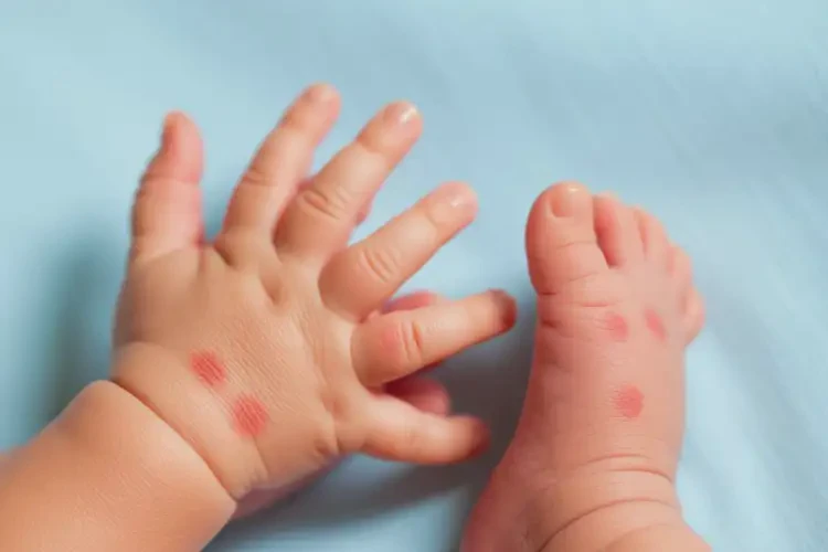 新生兒四肢長濕疹可以徹底自愈嗎(圖2)