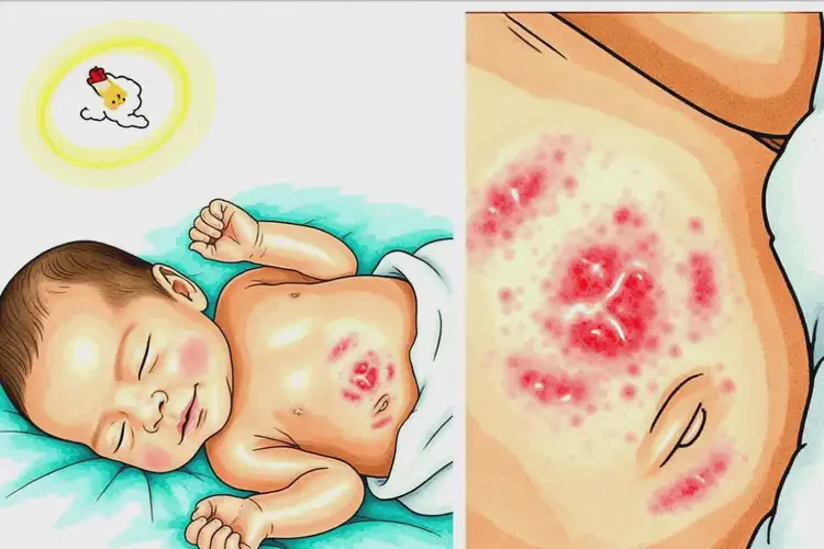 新生兒肚子上出現(xiàn)濕疹可以徹底自愈嗎(圖3)
