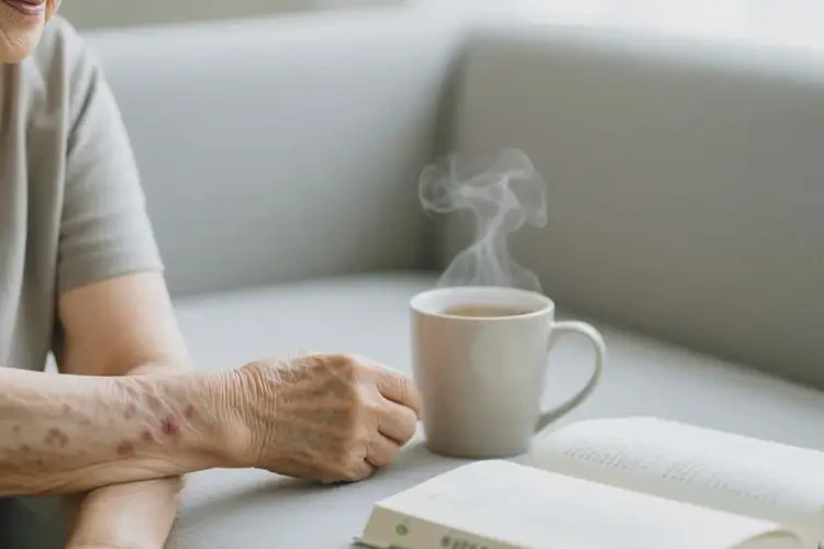 老年人手臂偶爾長(zhǎng)濕疹可以徹底自愈嗎(圖1)