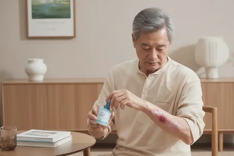 老人手臂偶爾長(zhǎng)濕疹能夠徹底治愈嗎(圖1)