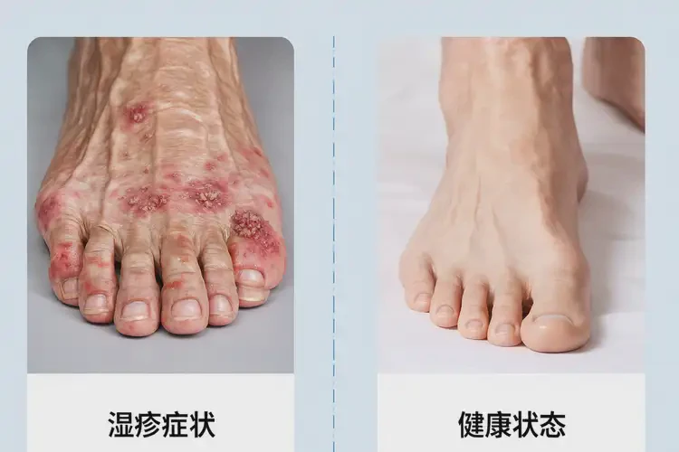 老年人腳上有濕疹不管它會(huì)自己痊愈嗎(圖2)