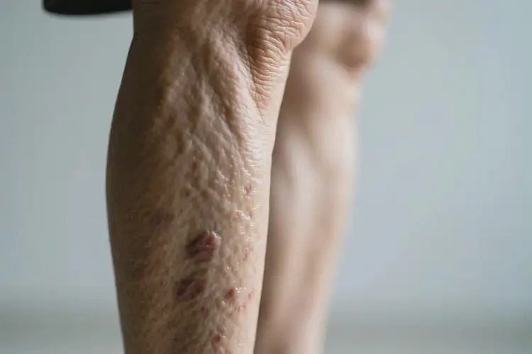 老年人小腿經(jīng)常長(zhǎng)濕疹能靠自己自愈嗎(圖1)