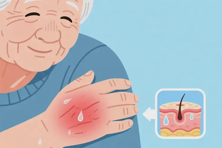 高齡老人手臂起濕疹不管它會(huì)自己痊愈嗎(圖3)