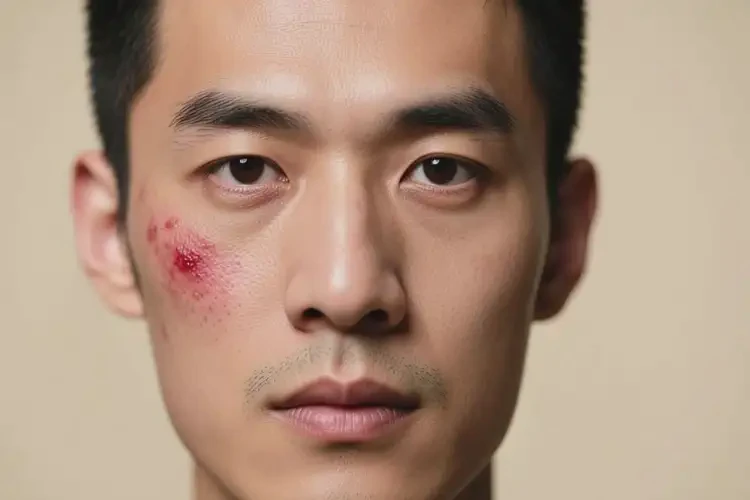男性面部偶爾起濕疹不管它會(huì)自己好嗎(圖4)