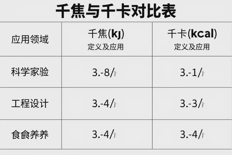 4823千焦等于多少千卡(图1)