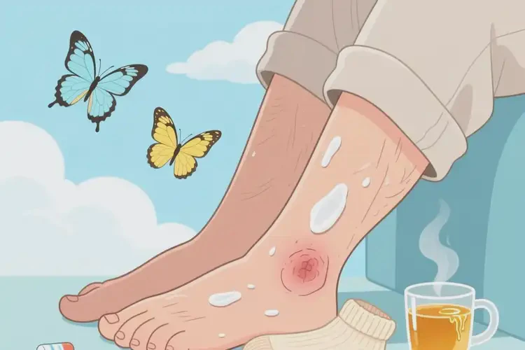 老人小腿出現(xiàn)濕疹能徹底自愈嗎(圖1)