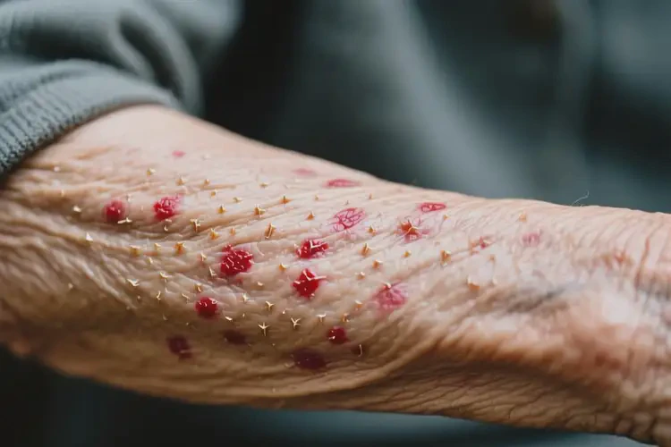 老年人手臂上有濕疹不管它會自己自愈嗎(圖1)