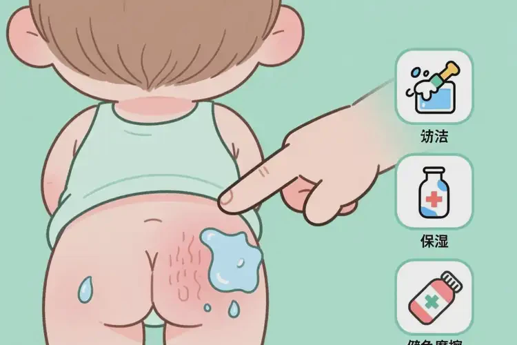幼兒屁股出現(xiàn)濕疹可不可以徹底自愈(圖1)
