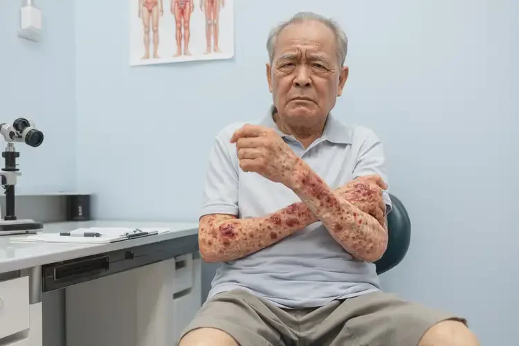 老人四肢有濕疹能夠徹底治愈嗎(圖4)