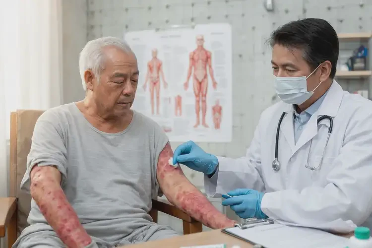 高齡老人四肢偶爾長濕疹可以徹底自愈嗎(圖3)
