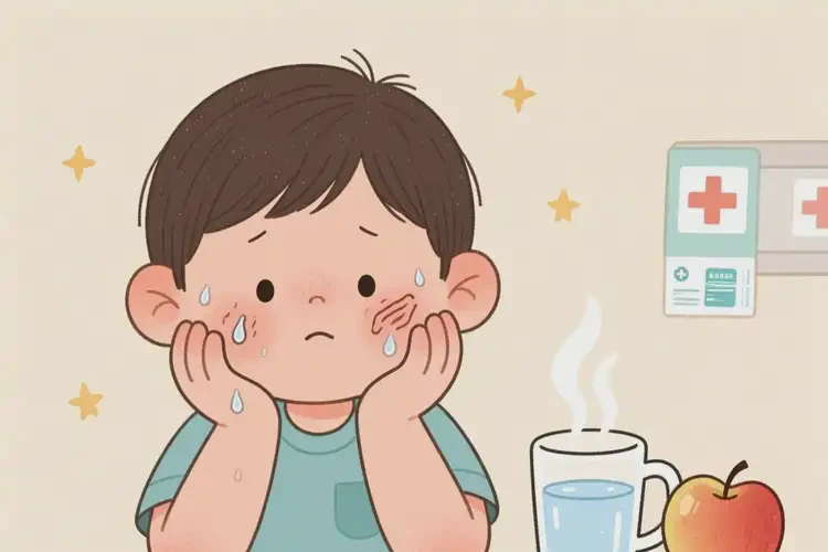 孩子臉上有濕疹可不可以徹底自愈(圖1)