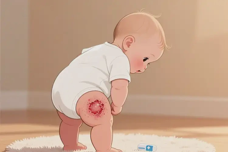 幼儿屁股上出现湿疹能彻底自愈吗(图1)