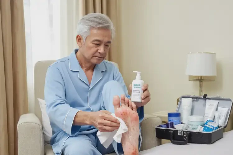 老年人腳上偶爾長濕疹可以徹底自愈嗎(圖2)