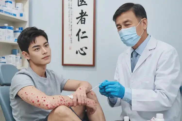 男生四肢長(zhǎng)濕疹能夠徹底治愈嗎(圖3)