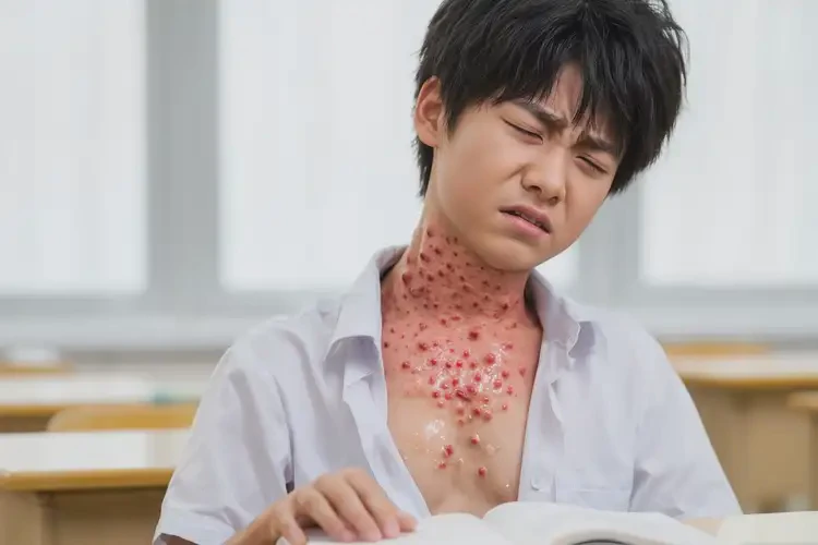 中学生脖子有湿疹不管它会自己痊愈吗(图3)