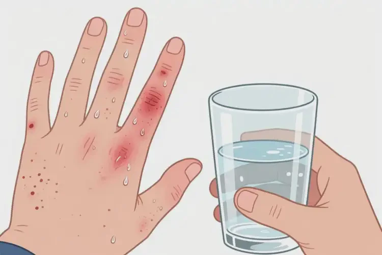 中學生手上偶爾長濕疹不管它會自己好嗎(圖3)