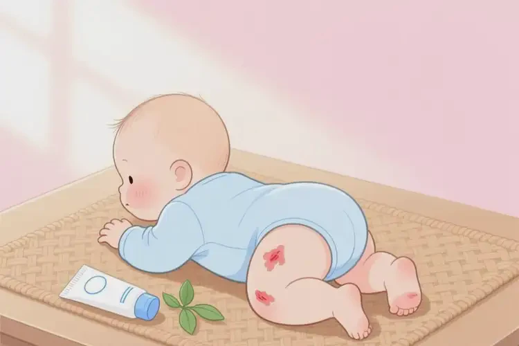 孩子屁股上出濕疹不管它會自己好嗎(圖2)