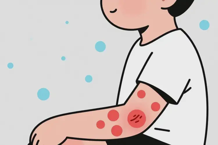 小孩手臂上長濕疹不管它會自己自愈嗎(圖2)