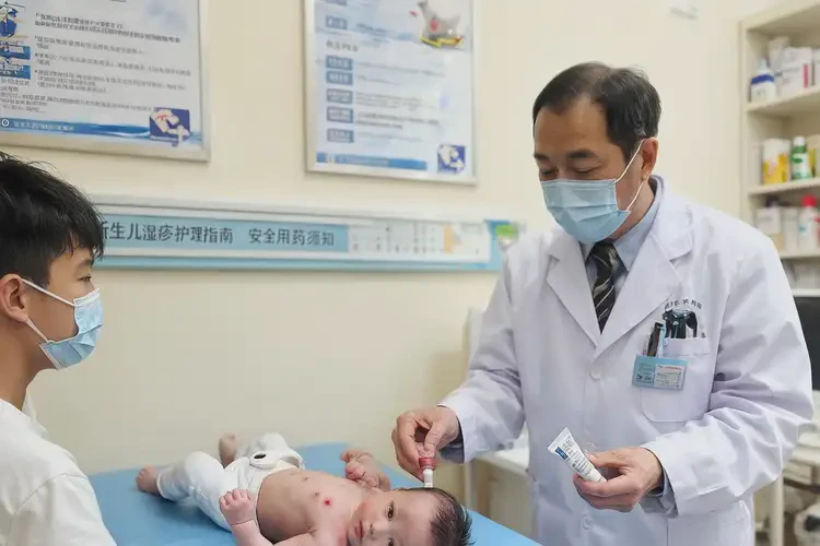 新生兒脖子上長濕疹可以徹底自愈嗎(圖2)