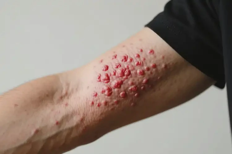 男人手臂出現(xiàn)濕疹不管它會自己痊愈嗎(圖3)