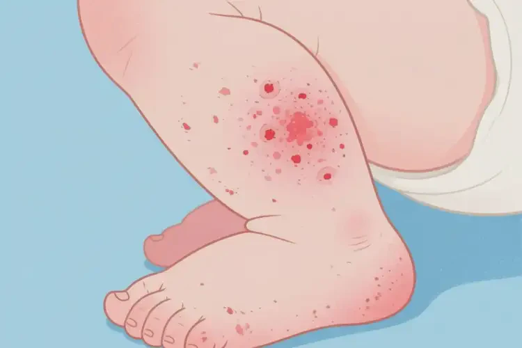 嬰幼兒小腿長濕疹能徹底自愈嗎(圖3)