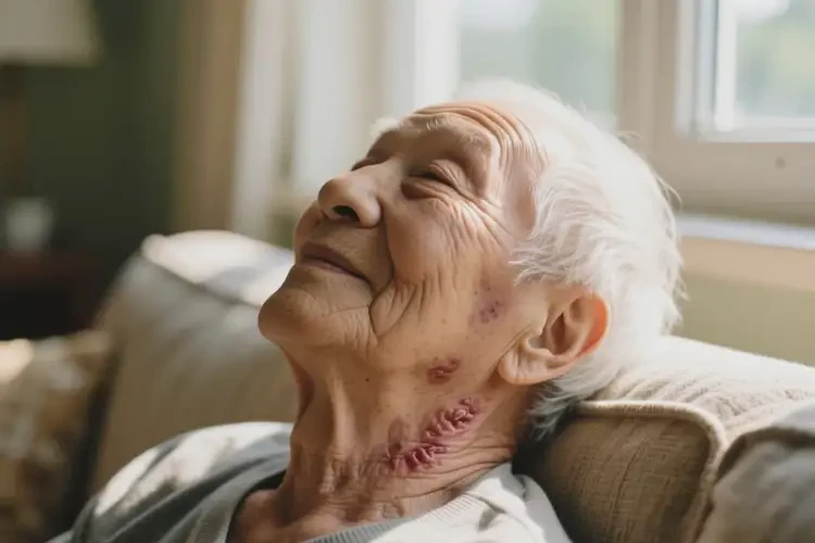 老年人脖子容易长湿疹不管它会自己痊愈吗(图1)