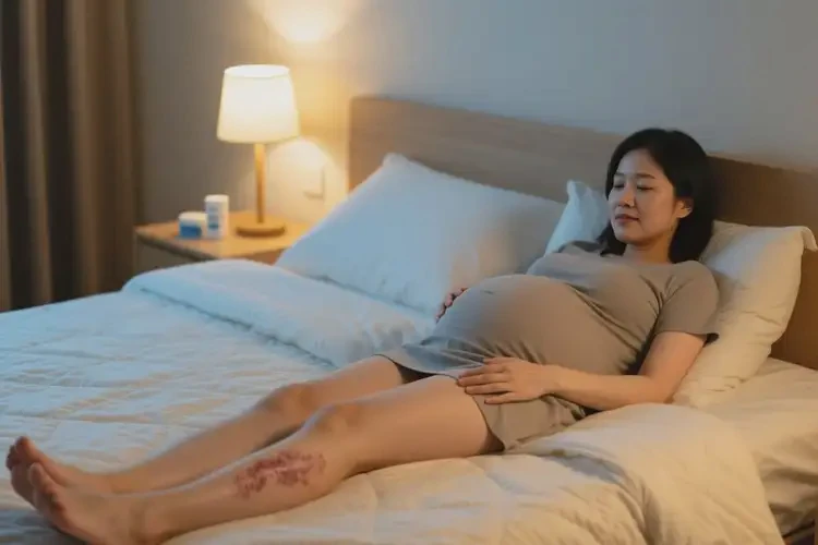 孕婦小腿出濕疹不管它會(huì)自己好嗎(圖1)