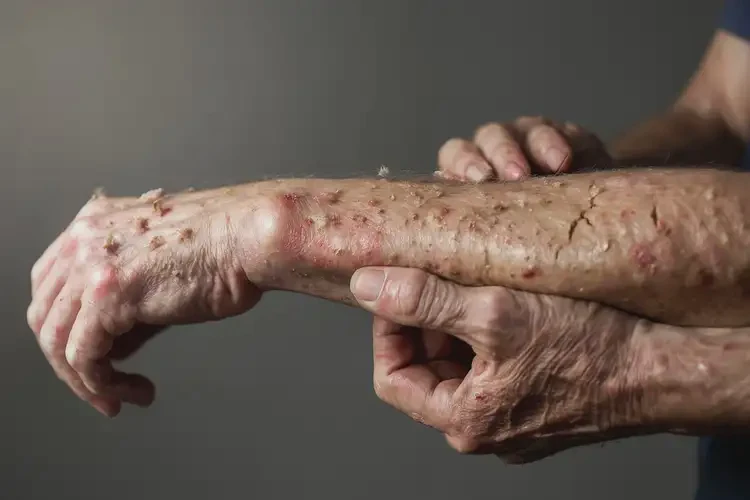 老年人手臂上容易長(zhǎng)濕疹能徹底自愈嗎(圖4)