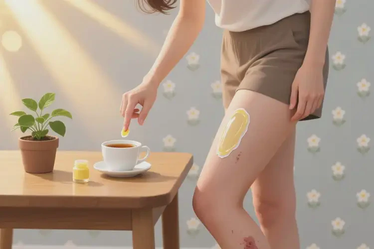 女生大腿上起濕疹不管它會(huì)自己好嗎(圖1)