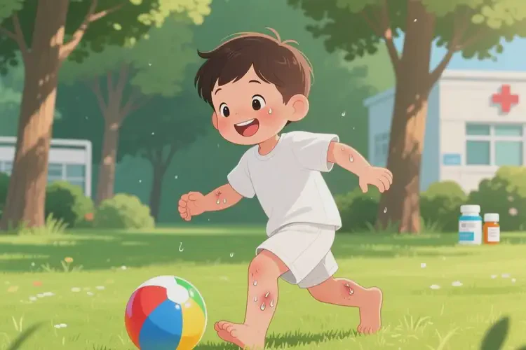 兒童四肢出濕疹不管它會自己自愈嗎(圖1)