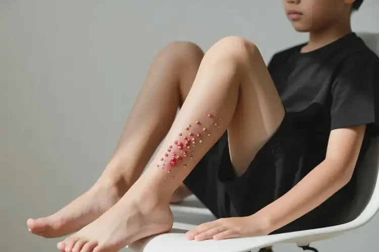 青年人小腿起濕疹不管它會(huì)自己自愈嗎(圖2)