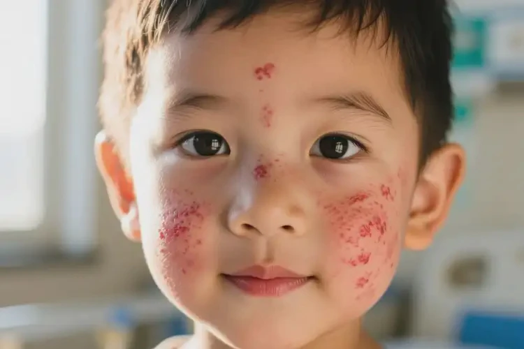 儿童面部容易长湿疹不管它会自己痊愈吗(图4)