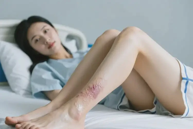 女人小腿容易长湿疹能够彻底治愈吗(图1)