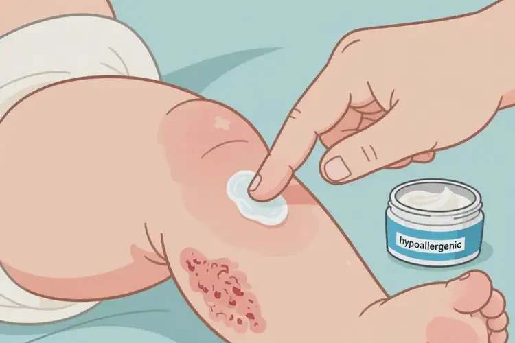 新生兒大腿容易長濕疹能夠徹底治愈嗎(圖3)