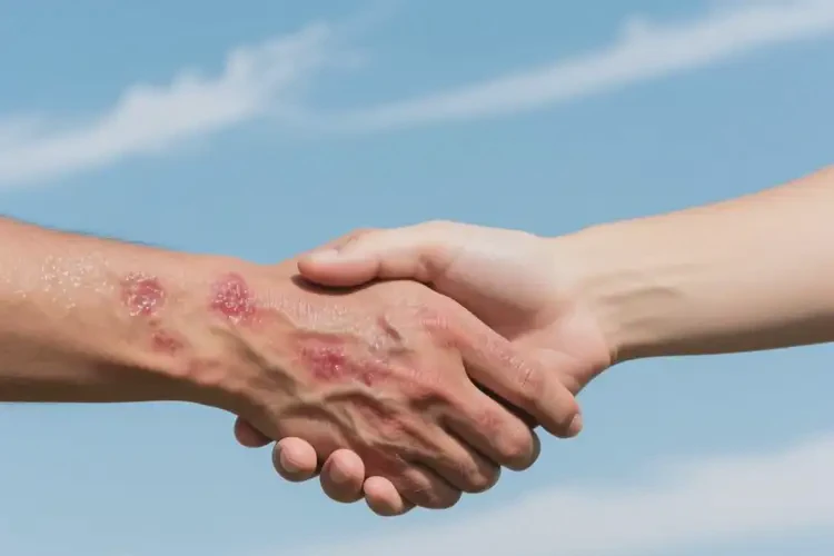 男性手上長濕疹能徹底自愈嗎(圖1)