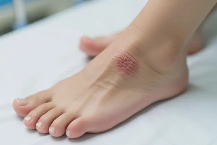 女性腳上容易長(zhǎng)濕疹不管它會(huì)自己自愈嗎(圖1)