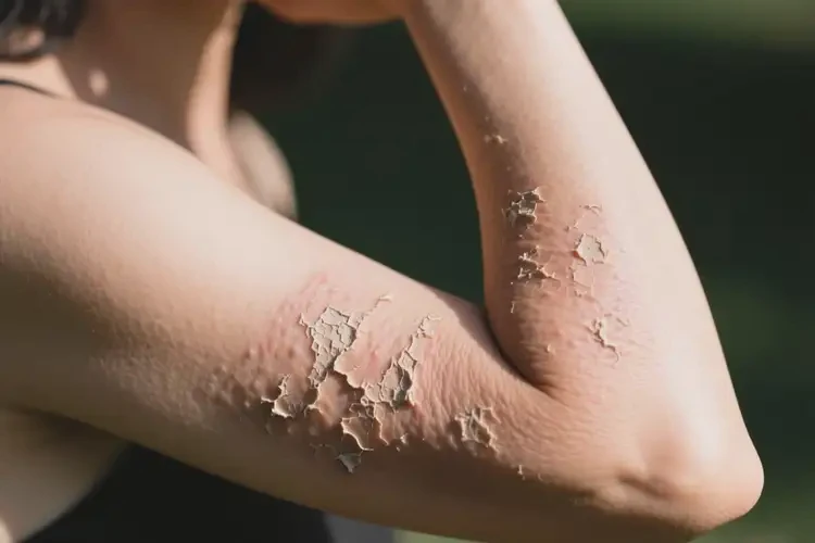 女人手臂上起濕疹不管它會自己自愈嗎(圖3)