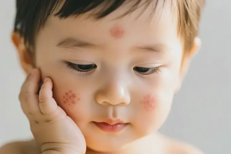 幼兒臉上出濕疹不管它會自己自愈嗎(圖1)