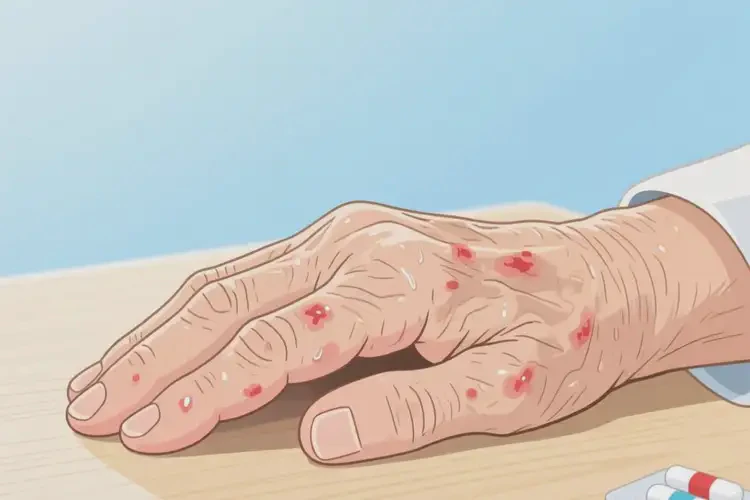 老年人手上長(zhǎng)濕疹能靠自己自愈嗎(圖4)