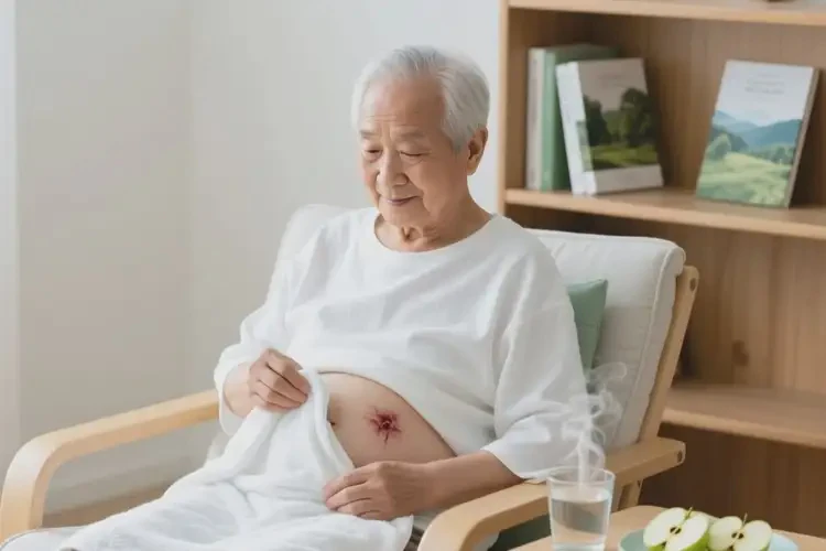 高齡老人肚子上容易起濕疹不管它會自己自愈嗎(圖1)