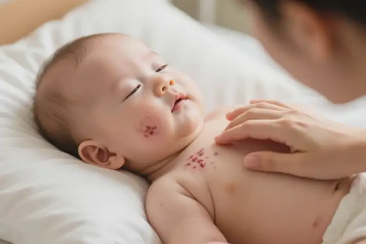 小兒脖子出現(xiàn)濕疹不管它會自己自愈嗎(圖3)