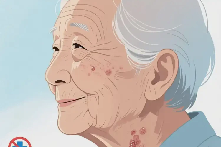 老年人面部偶爾起濕疹不管它會(huì)自己自愈嗎(圖1)