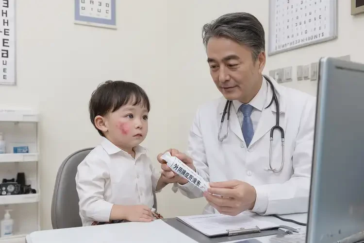 幼兒面部長(zhǎng)濕疹不管它會(huì)自己好嗎(圖2)