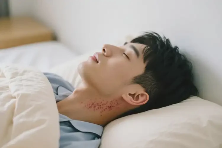 大學(xué)生脖子上容易長濕疹不管它會(huì)自己痊愈嗎(圖1)