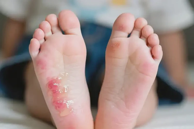 少儿脚上长湿疹可不可以彻底自愈(图1)