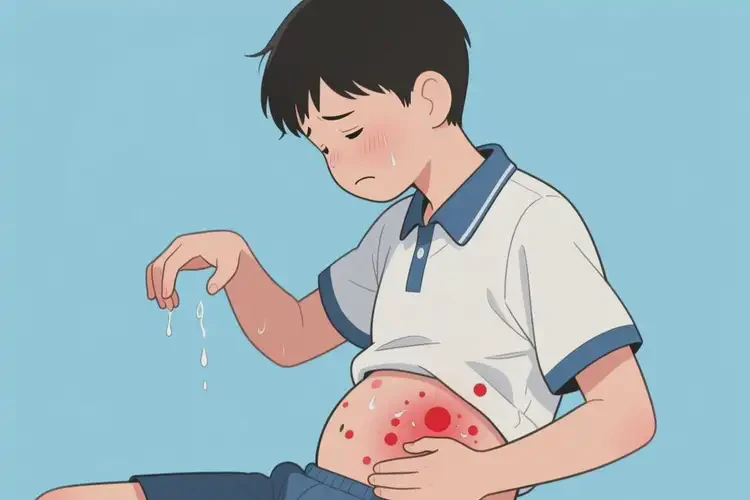 中學(xué)生肚子經(jīng)常長(zhǎng)濕疹不管它會(huì)自己痊愈嗎(圖1)