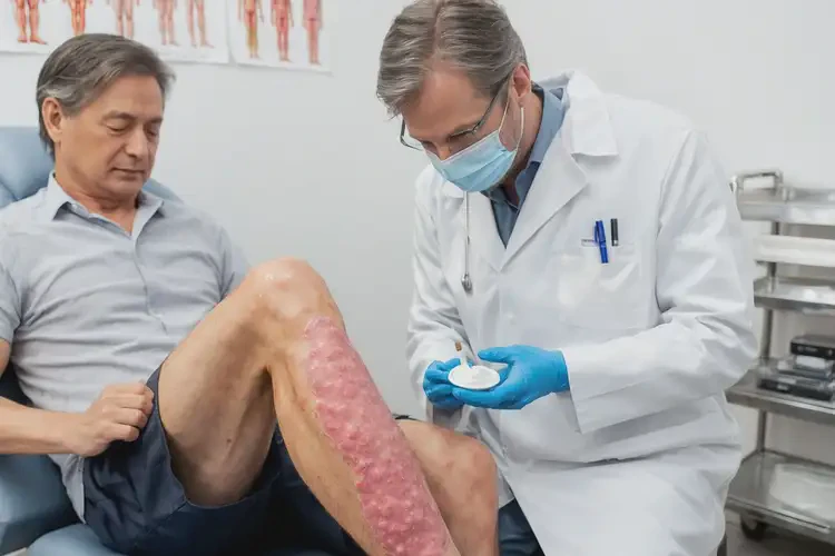 男人大腿上經(jīng)常起濕疹不管它會自己自愈嗎(圖3)