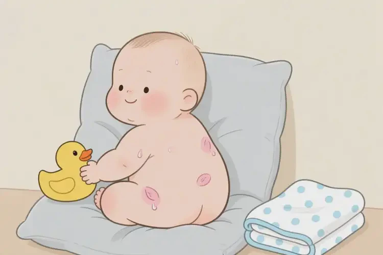 孩子屁股上出濕疹不管它會自己好嗎(圖3)